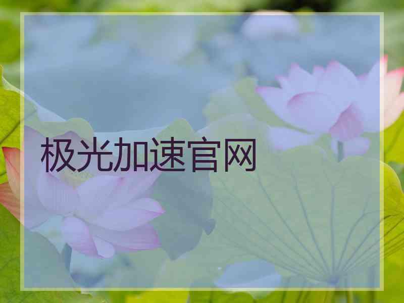 极光加速官网 极光加速官网