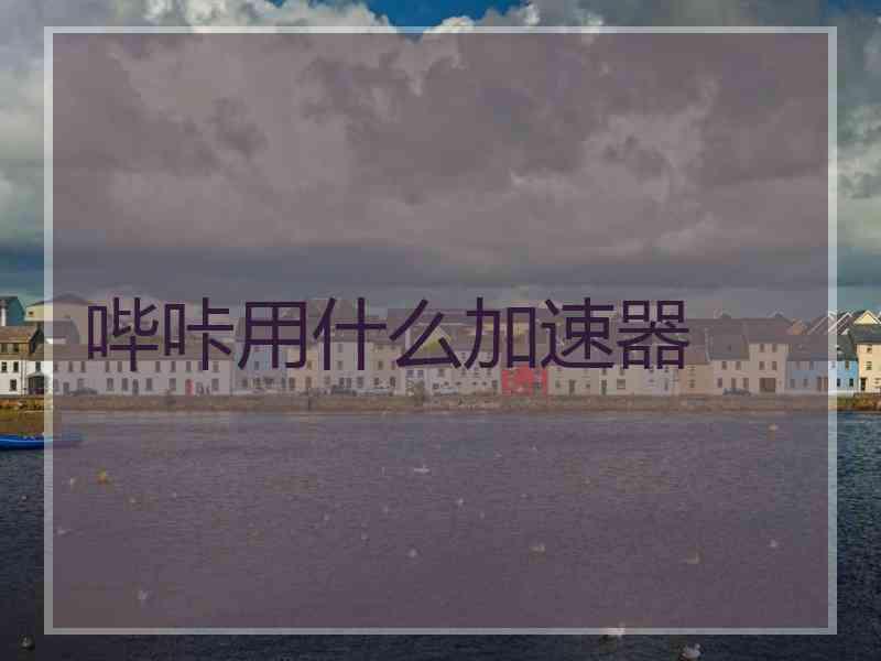 哔咔用什么加速器 哔咔用什么加速器