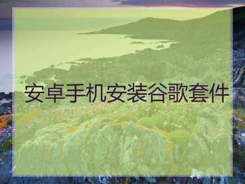 安卓手机安装谷歌套件